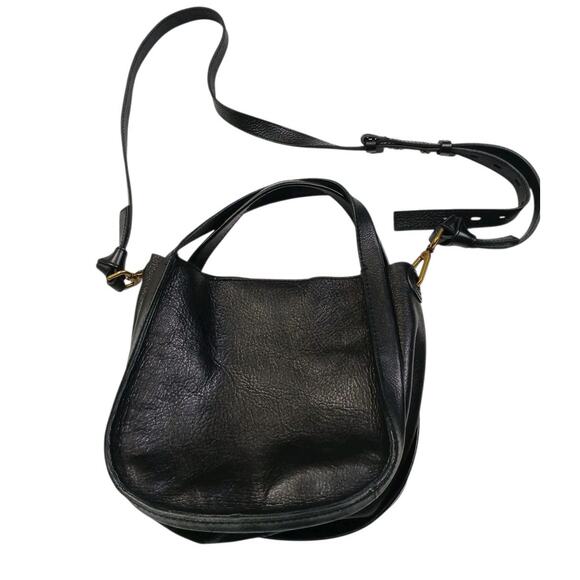 Madewell The Sidney Black Leather Crossbody Bag with Timeless Style - Picture 1 of 8